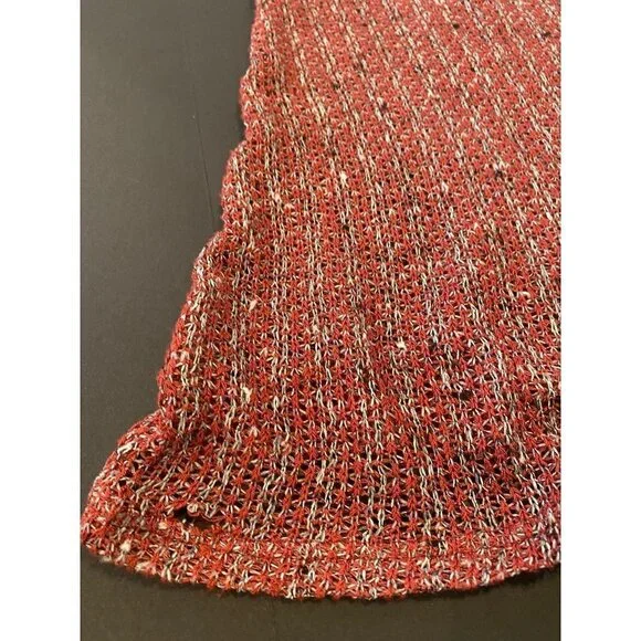 Jella Couture kaftan knitted top, wine,  size 8/10 medium - Picture 9 of 10